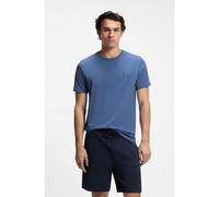 BOSS Camiseta de punto de algodón con aplique de logo - StyleTales, 50508584 Azul XXL