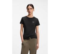 BOSS Camiseta de punto de algodón con detalle de logo - StyleC_Esogo_1, 50506973 Negro XL