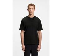 BOSS Camiseta de punto de algodón con detalle de logo - StyleTee 10, 50519368 Negro M