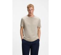 BOSS Camiseta de punto de algodón con detalle de logo - StyleTegood, 50508243 Beige claro S