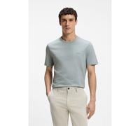 BOSS Camiseta de punto de algodón con detalle de logo - StyleTegood, 50508243 Gris claro XL