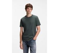 BOSS Camiseta de punto de algodón con detalle de logo - StyleTegood, 50508243 Verde oscuro XXXL