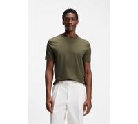 BOSS Camiseta de punto de algodón con detalle de logo - StyleThompson 01, 50565995 Verde oscuro M