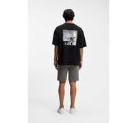 BOSS Camiseta de punto de algodón con ilustración brutalista - StyleTe_Brutalism, 50561855 Negro XXL