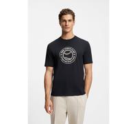 BOSS Camiseta de punto de algodón con ilustración de tenis - StyleTS_Join Logo, 50553648 Azul oscuro XXXL