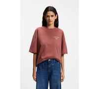 BOSS Camiseta de punto de algodón con ilustración estampada - StyleC_Eboys_2, 50559078 Rojo oscuro S