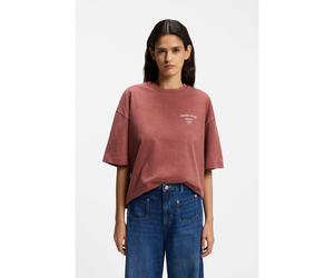 BOSS Camiseta de punto de algodón con ilustración estampada - StyleC_Eboys_2, 50559078 Rojo oscuro XS