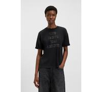 BOSS Camiseta de punto de algodón con ilustración - StyleC_Evi_11, 50549195 Negro M