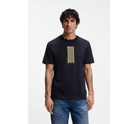 BOSS Camiseta de punto de algodón con logo de diseño - StyleTe_Bass, 50561850 Azul oscuro M
