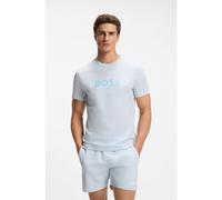 BOSS Camiseta de punto de algodón con logo estampado - StyleT-Shirt RN, 50491706 Celeste XXL