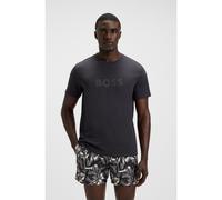 BOSS Camiseta de punto de algodón con logo estampado - StyleT-Shirt RN, 50491706 Gris oscuro L