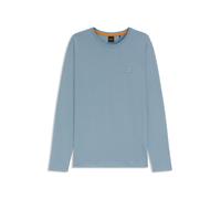 BOSS Camiseta de punto de algodón con parche de logo - StyleTacks, 50512111 Celeste XL