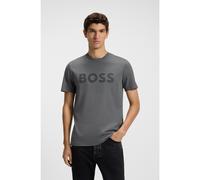 BOSS Camiseta de punto de algodón con un gran logo estampado - StyleThinking 1, 50481923 Gris XXL