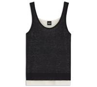 BOSS Camiseta de tirantes de punto con diseño a capas - StyleFentome, 50542868 Blanco / Negro XL