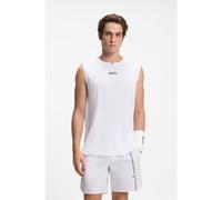 BOSS Camiseta de tirantes deportiva de tejido elástico con rayas traseras - StyleTank TOC, 50543351 Blanco S