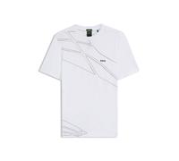 BOSS Camiseta deportiva de piqué elástico absorbente - StyleTee 10_IN, 50556197 Blanco XXL