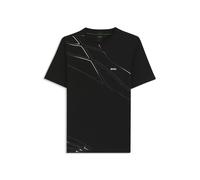 BOSS Camiseta deportiva de piqué elástico absorbente - StyleTee 10_IN, 50556197 Negro S
