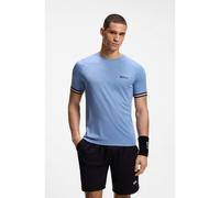 BOSS Camiseta deportiva slim fit con grabado de pelota de tenis - StyleTS_TOC Serve 2, 50559207 Celeste S
