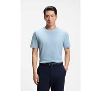 BOSS Camiseta en mezcla de algodón con estructura de jacquard de burbujas - StyleTiburt 240, 50452680 Azul 5XL