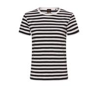 BOSS Camiseta 'Esla' azul noche / offwhite, Talla S