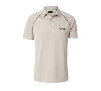 BOSS Camiseta funcional 'Patteo' camelo / ecru / negro, Talla S