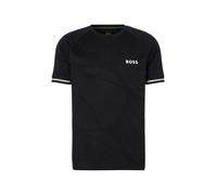 BOSS Camiseta funcional 'Serve 2' beige / gris oscuro / negro / blanco S beige / gris oscuro / negro / blanco