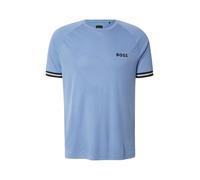 BOSS Camiseta funcional 'Serve 2' beige oscuro / azul claro / negro / blanco M beige oscuro / azul claro / negro / blanco