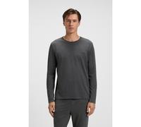 BOSS Camiseta homewear de algodón elástico con logo bordado - StyleMix&Match LS-Shirt R, 50515389 Gris oscuro XXL