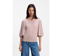 BOSS Camiseta loose fit de cupro con mangas raglán - StyleC_Eboney, 50563295 Rosa claro M