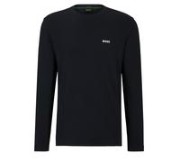 BOSS Camiseta de algodón elástico con logo en contraste - StyleTee Long, 50506365 Azul oscuro M