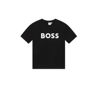 BOSS Camiseta para niños en punto de algodón con logo en contraste - StyleJ25P24/84904A, J25P24 Negro 150