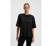 BOSS Camiseta oversize fit de algodón con logo estampado en relieve - StyleC_Enis_Small_Logo, 50523256 Negro XS
