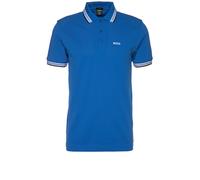Polo de tenis para hombre BOSS Cotton Polo Shirt With Contrast Logo Details - medium blue L