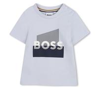 BOSS Camiseta para niños en algodón con gráfico de logo - StyleJ52879/78K02A, J52879 Celeste 86