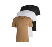 Boss - Camiseta para Hombre, diseño clásico con Logotipo Bordado de Tres Camisetas de algodón, Tres Colores, XL