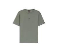 BOSS Camiseta de algodón elástico con logo en contraste - StyleTChup, 50473278 Gris M