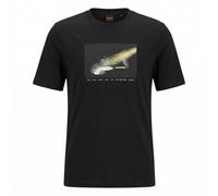 BOSS Camiseta Para Hombres Te DJ Corte Regular Negro 50561846 001 BLACK