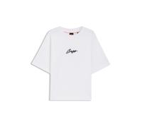 BOSS Camiseta de punto de algodón con ilustración estampada - StyleC_Eregular_2, 50559075 Blanco M