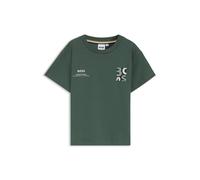 BOSS Camiseta para niños de corte holgado en algodón con logo de diseño - StyleJ52974/68C04A, J52974 Verde 114