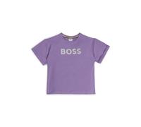 BOSS Camiseta para niños en algodón elástico con logo de efecto metálico - StyleJ51114/09B14A, J51114 Lila 102