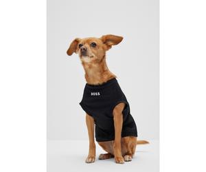 BOSS Camiseta para perro en algodón mercerizado con logo en contraste - StyleDog Graphic T-Shirt, B3SDAT028 Negro XS