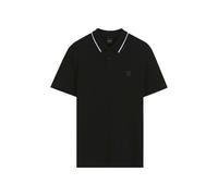 BOSS Polo de piqué de algodón con raya en el cuello en contraste - StylePasserford, 50566185 Negro S
