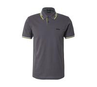 BOSS Camiseta 'Paul' gris oscuro / verde neón / negro / blanco XXXL gris oscuro / verde neón / negro / blanco