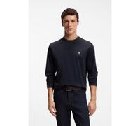 BOSS Camiseta regular fit de algodón con discreto detalle de logo - StyleTownley 01_TI, 50572145 Azul oscuro XL