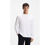 BOSS Camiseta regular fit de algodón con discreto detalle de logo - StyleTownley 01_TI, 50572145 Blanco M