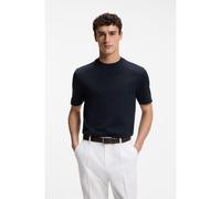 BOSS Camiseta regular fit de algodón con estructura de jacquard en relieve - StyleC-Taut 118, 50565159 Azul oscuro M
