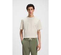 BOSS Camiseta regular fit de algodón con monograma Double B - StyleC-Taut 01, 50520298 Natural M