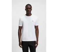 BOSS Camiseta regular fit de algodón elástico con logo en contraste - StyleTee, 50506373 Blanco L