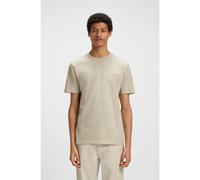 BOSS Camiseta regular fit de algodón flameado con detalle de logo - StyleTegood, 50508243 Beige claro XXXL