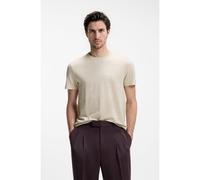 BOSS Camiseta regular fit de algodón y lino - StyleH-Thompson 235, 50559163 Natural M